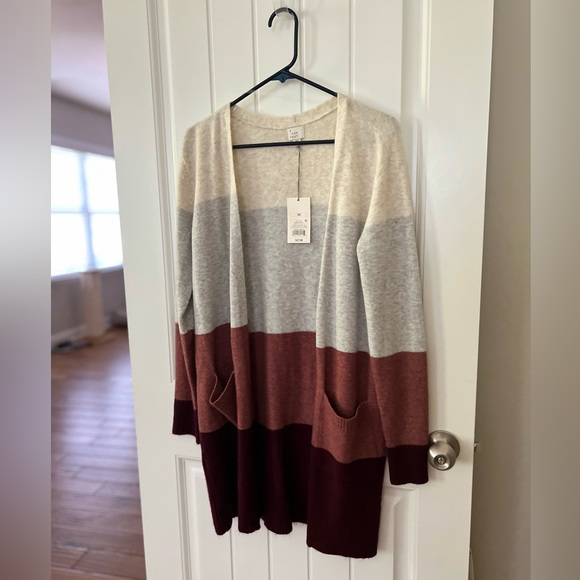 A New Day Color Block Cardigan NWT - Picture 10 of 10
